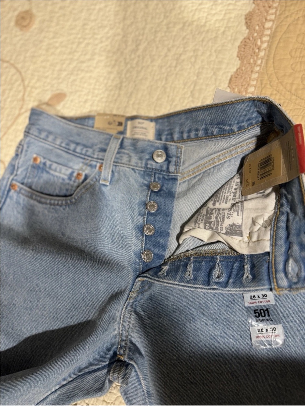 Levi's 501 Original Chaps Straight
Leg High Rise Jeans NWT 26x30
Western - Picture 4 of 11